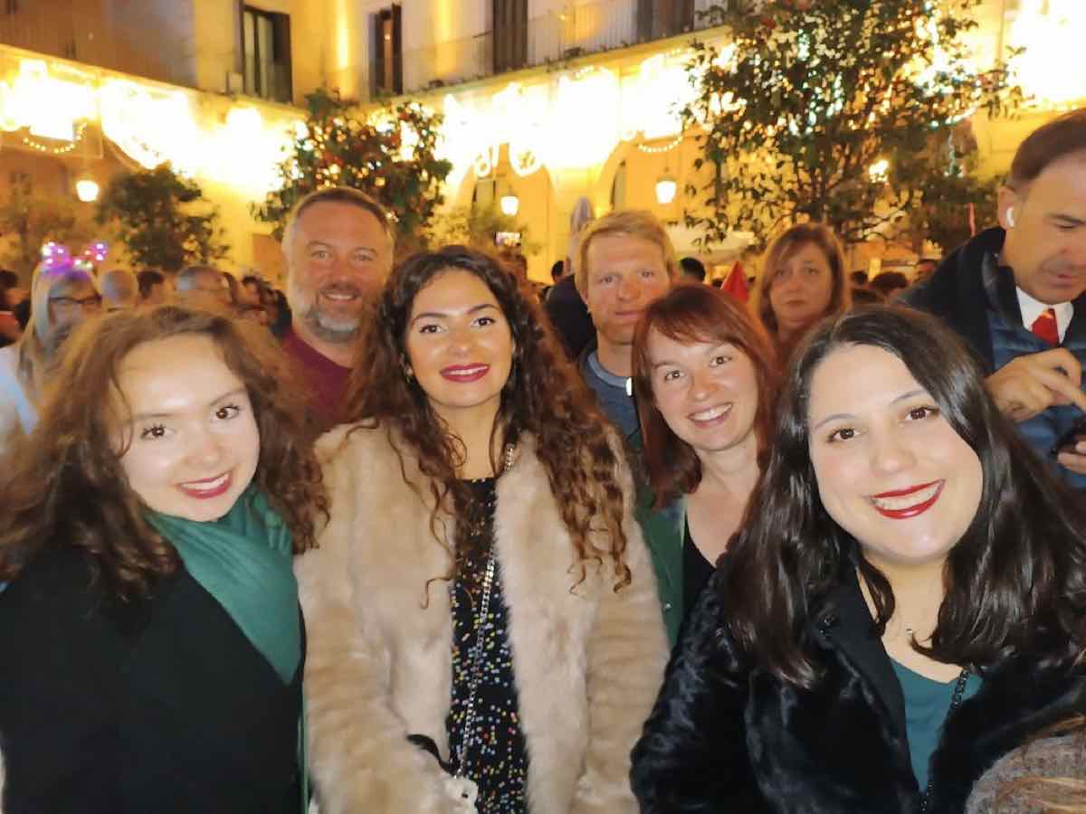 Digital nomads and locals sharing a community moment